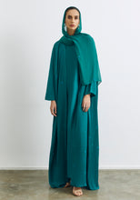 Load image into Gallery viewer, Teal Abaya &amp; Shayla in Triangles Style
