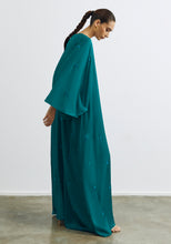 Load image into Gallery viewer, Teal Abaya &amp; Shayla in Triangles Style
