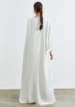 Load image into Gallery viewer, Off white Abaya &amp; Shayla in Dots style
