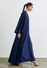 Load image into Gallery viewer, Navy Abaya &amp; Shayla in khanjar Style
