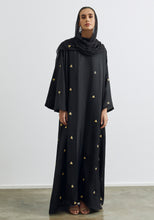 Load image into Gallery viewer, Black Abaya &amp; Shayla in Triangles Style

