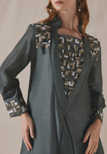 Load image into Gallery viewer, Embroidered Grey Kaftan
