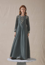 Load image into Gallery viewer, Embroidered Grey Kaftan
