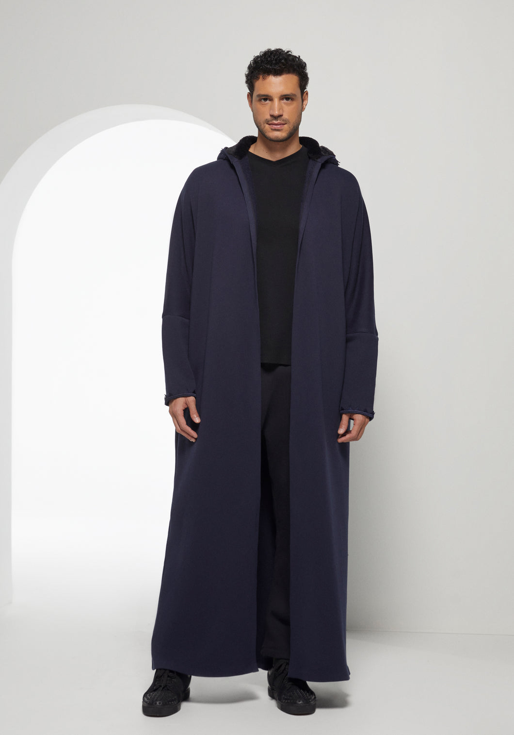 Hooded Farwa Coat