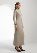 Load image into Gallery viewer, Taupe Turtleneck Dress
