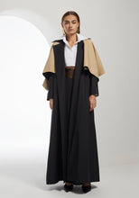 Load image into Gallery viewer, Two-Tone Capelet Trench Coat
