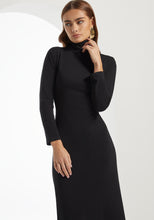 Load image into Gallery viewer, Black Turtleneck Dress
