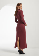 Load image into Gallery viewer, Maroon Turtleneck Dress
