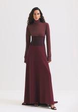 Load image into Gallery viewer, High Corset Maroon Skirt
