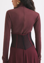 Load image into Gallery viewer, High Corset Maroon Skirt
