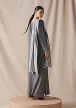 Load image into Gallery viewer, Gray Kaftan with Shawl
