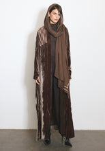 Load image into Gallery viewer, Velvet Mocha Abaya &amp; Shayla
