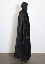Load image into Gallery viewer, Velvet Black Abaya &amp; Shayla
