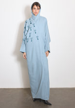 Load image into Gallery viewer, Wool Blue Abaya &amp; Shayla
