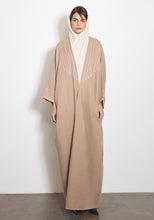 Load image into Gallery viewer, Wool Beige Abaya &amp; Shayla
