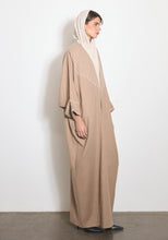 Load image into Gallery viewer, Wool Beige Abaya &amp; Shayla
