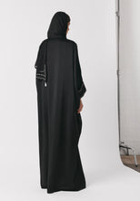 Load image into Gallery viewer, Black Silk Abaya &amp; Shayla
