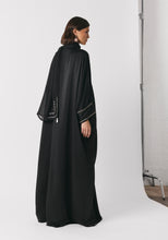 Load image into Gallery viewer, Black Silk Abaya &amp; Shayla

