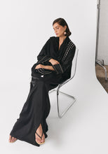Load image into Gallery viewer, Black Silk Abaya &amp; Shayla
