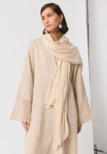 Load image into Gallery viewer, Oat linen Abaya &amp; Shayla
