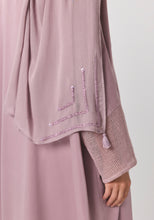 Load image into Gallery viewer, Sunset Purple Silk Abaya &amp; Shayla
