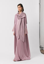 Load image into Gallery viewer, Sunset Purple Silk Abaya &amp; Shayla
