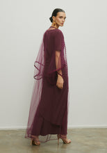 Load image into Gallery viewer, TULLE  MAROON ABAYA/SHAYLA
